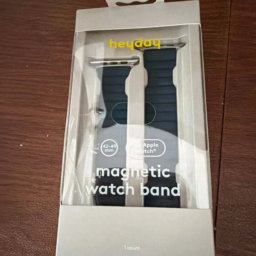 heyday‎ Blue Magnetic Silicone Watch Band for Apple Watch 42-49mm
